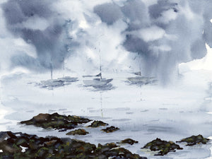 Boats in Fog