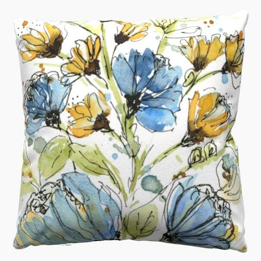 Blue and Yellow Flowers