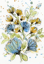 Load image into Gallery viewer, Blue and Yellow Flowers

